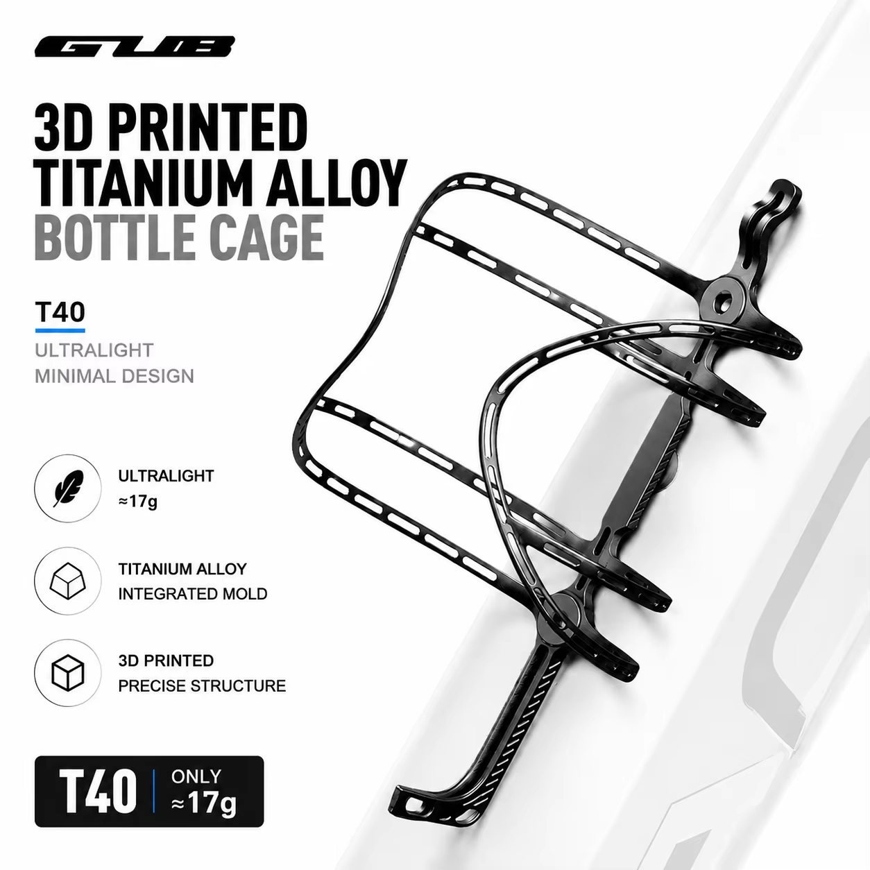 3D Printing Titanium - Suporte para Garrafa de Bicicleta GUB