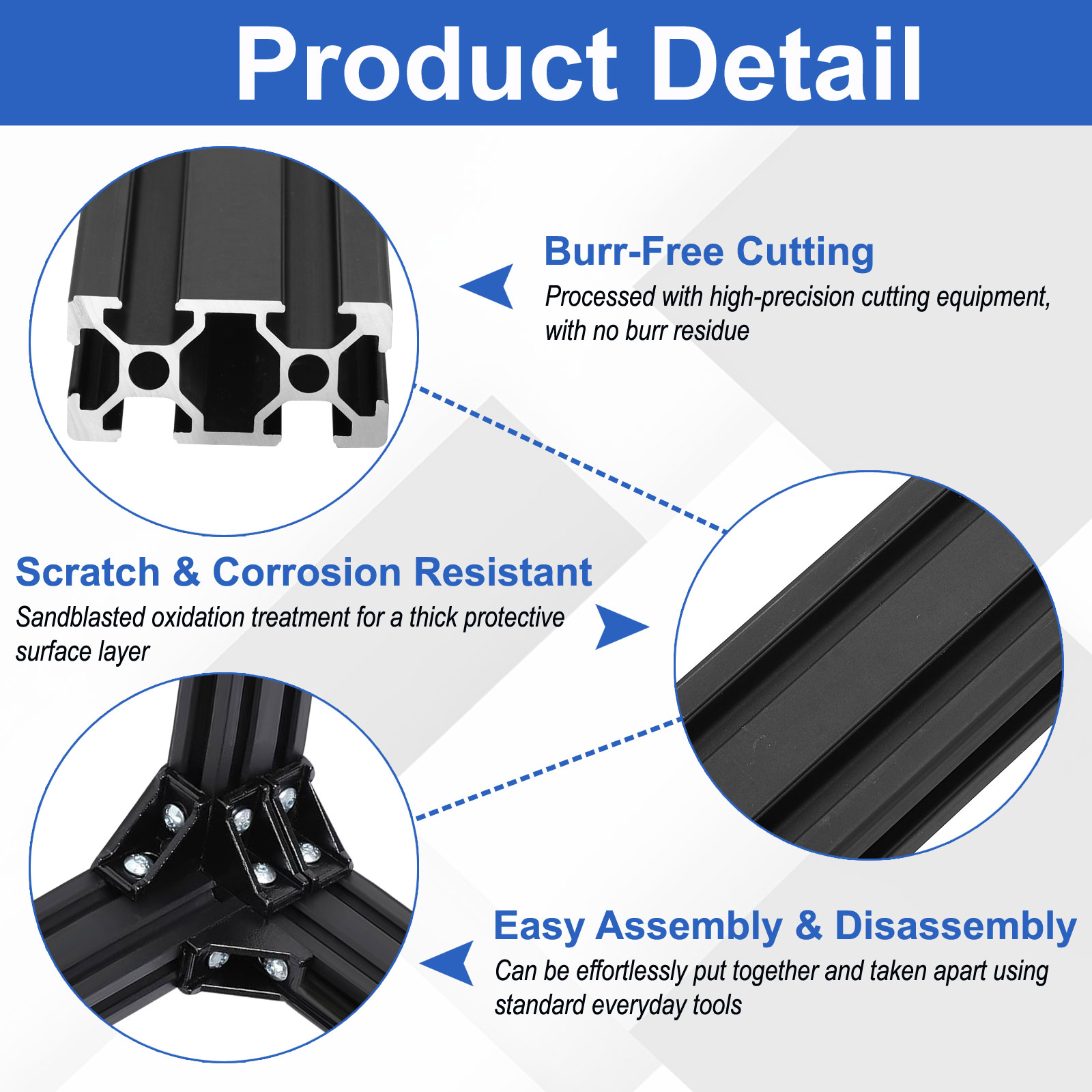 2 Peças 150-1220mm 2040 Perfil - V Slot Aluminum Extrusion avaliação e preço
