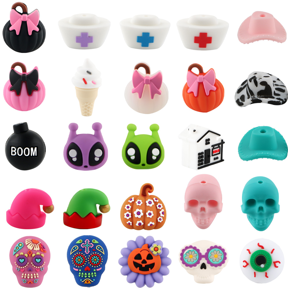 8 peças de contas de silicone  - 3D Printing Jewelry avaliação e preço